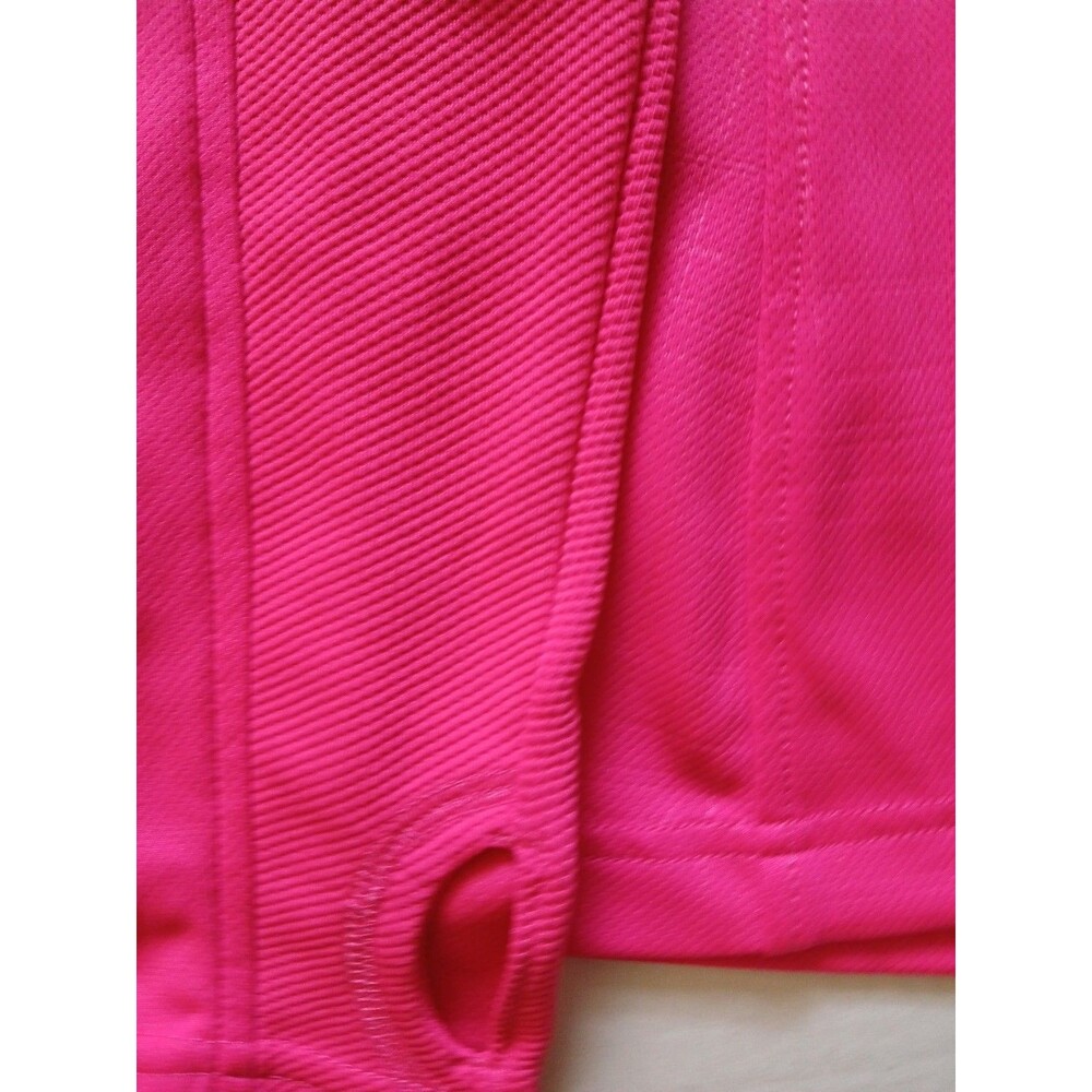Reebok Women’s Quarter Zip PlayDry Pink-White  Large  Walking Outdoors Thunbhole - Picture 9 of 16
